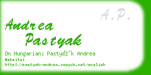 andrea pastyak business card